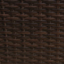 Set Salotto da Giardino 240x186x70 cm ad Angolo con Tavolo in Rattan Marrone