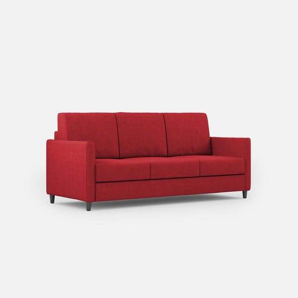 online Divano 3 Posti 198x85x85 cm Karay in Tessuto Rosso