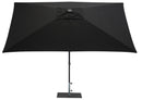 Ombrellone da Giardino 3x2 m Palo Ø38 mm in Alluminio Tessuto Olefin Trend Nero