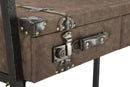 Libreria Travel 86,5x55x181 cm in Ferro e MDF e PU
