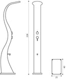 Doccia da Esterno Giardino Miscelatore e Lavapiedi Rosa