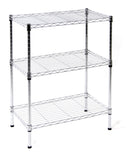 Scaffale in Acciaio Cromato 3 Ripiani 60x35x76 cm Fumer