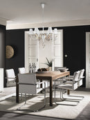 Lampadario Elegant in Metallo Intreccio Bianco con Oro