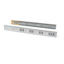 Guide a Sfere per Cassetti con Estrazione Totale e Chiusura Soft H45 mm L400 Bianco Acciaio Emuca