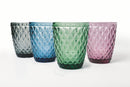 Set 4 Bicchieri Acqua in Vetro 240 ml Villa d'Este Home Tivoli Diamond