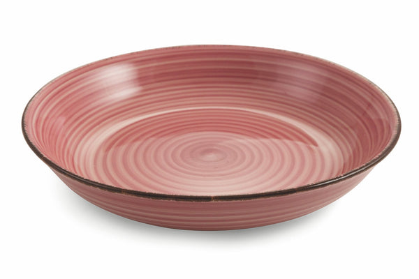 Niedrige Ø27x5 cm Salatschüssel aus Steinzeug Villa d'Este Home Tivoli Baita Spring Rosa prezzo