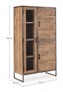 Mobile con Vetrina 3 Ante 90x40x160h cm Elmer 