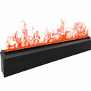 Bruciatore per Camino Elettrico a Vapore Acqueo da Incasso con Fiamme 3D 100x22,7x17,8 cm Capacità 6 lt 505W APP VAPOR100 Nero