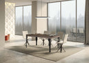  Tavolo Allungabile 160-420x90x77 cm Paxon Premium Noce Telaio Antracite