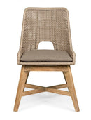 Set 2 Sedie 50x68x86h cm con Cuscini Hesperia Tortora