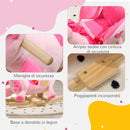 Unicorno a Dondolo Cavalcabile Peluche con 32 Canzoni 65x35x45 cm con Cintura di Sicurezza Rosa
