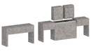 Set 2 Panche Allungabili 66/290x25x45 cm Pratika Singola A e B Bronx  