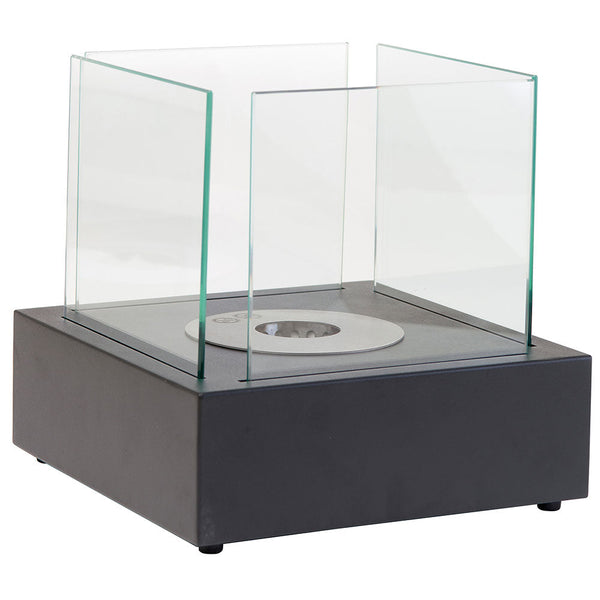 Tisch Bioethanol Kamin 30x30 cm Karlsen Positano Schwarz prezzo
