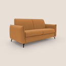 Divano Letto 3 Posti 215x95x96 cm in Tessuto Arancio