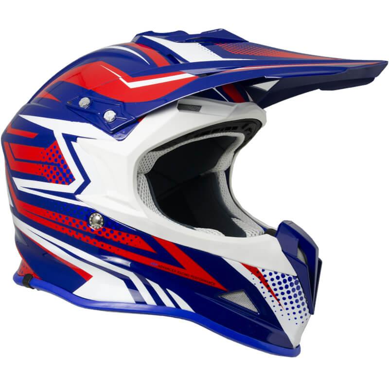 Casco Integrale per Moto Cross con Frontino CGM Freeway 601S Rosso 