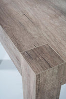 Consolle Allungabile in Legno H76,6x46x90/306cm Look Noce Classica