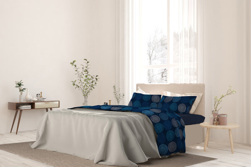 Set lenzuola stampa sopra Sotto e Federe Ipnotic Varie Misure