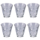 Set 6 Bicchieri Acqua Glace Charm in Vetro VdE Tivoli 1996 Trasparente