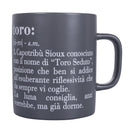 Tazza Zodiaco "toro" Ø8x10 cm in Bone China VdE Tivoli 1996 Grigio Scuro