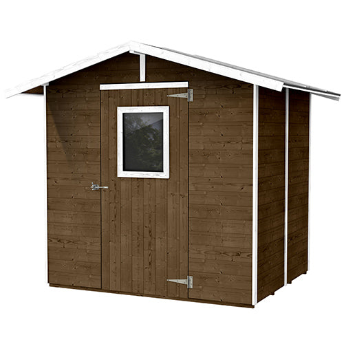 Casetta Box Shed aus Walnussholz für Werkzeuge mit Tür und Fenster 200X305X214Cm  online