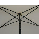 Ombrellone da Giardino 210x130 cm Palo Ø27 mm in Acciaio Maffei Novara Ecru