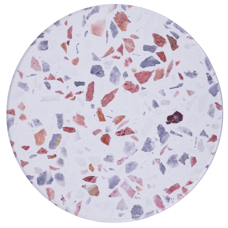 Set 6 Sottobicchieri Ø10x1 cm  in Ceramica VdE Tivoli 1996 Terrazzo