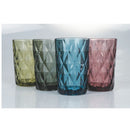 Set 4 Bicchieri Bibita Renaissance in Vetro VdE Tivoli 1996 4 Colori Differenti