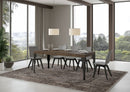  Tavolo Allungabile 130-390x90x77 cm Paxon Premium Noce Telaio Antracite