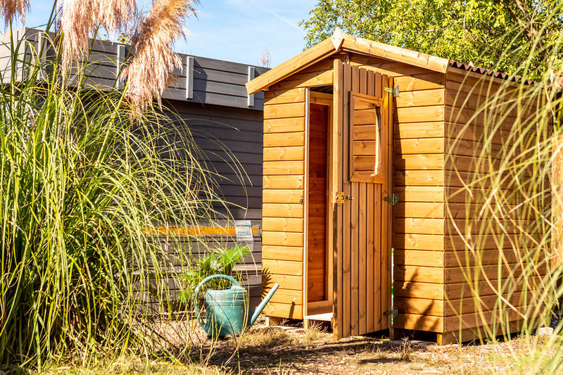 Casetta Box da Giardino 1,6x1,6 m con Pavimento in Legno di Abete 19mm Therma