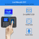 Marcatempo Impronte Digitali Badge Biometrico per Presenze con Monitor 2.4" USB