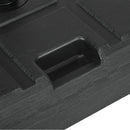 Base per Ombrellone da Giardino 3.5 m con Maniglie 49x49x36,5 cm in HDPE e Acciaio Nero