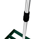 Rastrello Livellante Estensibile 50x32x125-195 cm Livellatrice in Acciaio Verde 