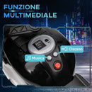 Moto Elettrica per Bambini 3-5 Anni 86x42x52 cm con 3 Ruote Luci e Suoni Batteria 6V Nero      