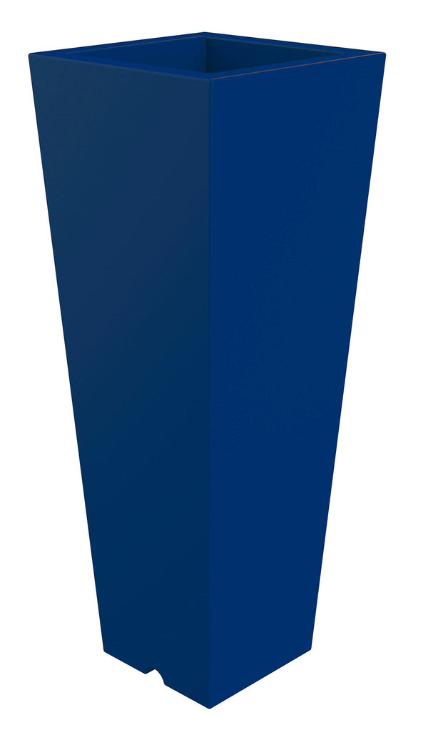 acquista Vaso 37,5x102 cm in Resina Arkema Quadro 102 Blu