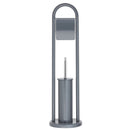 Porta rotolo Porta scopino bagno 22x81 cm Grigio