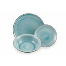 Servizio Piatti 12 Pezzi in Gres VdE Tivoli 1996 Baita Acqua Ocean