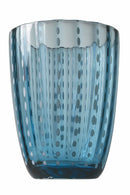 Set 6 Bicchieri per Acqua in Vetro con Pois e Superficie Ondulata 300 ml Villa d'Este Home Tivoli Kalahari