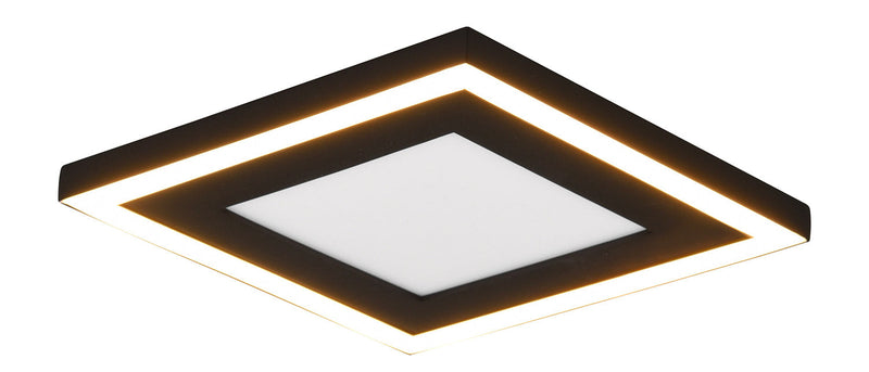 Plafoniera da Interno a LED in Plastica Nero Opaco