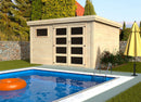 Casetta Box da Giardino per Attrezzi 3,90x3,05m Senza Pavimento in Legno Abete 28mm Paolo