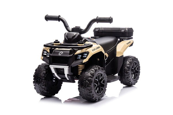 sconto Quad Elettrico per Bambini Safari 6V con Bauletto Posteriore Beige