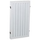 Cancelletto di Sicurezza Pieghevole per Animali Domestici 203,2x1,8x91 cm in Legno  Bianco
