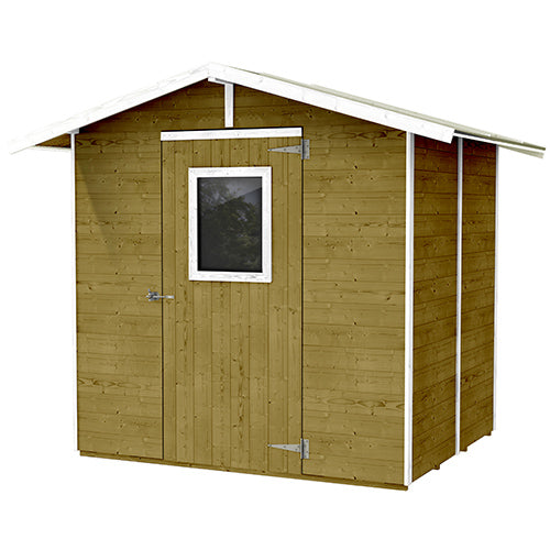 acquista Kastenhaus aus Taubenholz für Werkzeuge mit Tür und Fenster 200 x 305 x 214 cm 