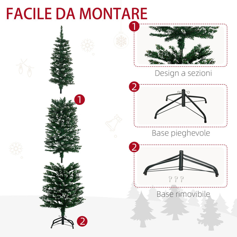 Albero di Natale Artificiale Innevato 195 cm 570 Rami Verde