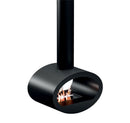 Camino a Bioetanolo Sospeso 60x40x190 cm 2000W 1,5L Cervinia Nero 