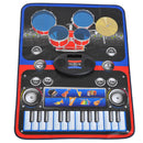 Tappeto Musicale Gioco Pianola e Batteria per Bambini 