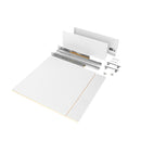 Kit Cassetto per Cucina o Bagno Vertex H178 mm con Pannelli Inclusi L 600 Verniciato Bianco Emuca