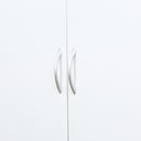 Mobile da Cucina Credenza 80x40x180 cm in Legno Bianco