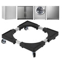 Carrello Base Supporto Regolabile Trasporto Elettrodomestici Sposta Mobili con Ruote