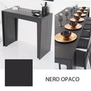 Consolle Tavolo Allungabile 42/302 Cm Nero Opaco Groupdesign Arlecchino