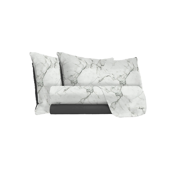 acquista Oberlaken-Set und Kissenbezüge aus Marmor-Mikrofaser in verschiedenen Größen